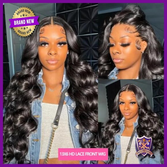 13x6 HD Lace Front Wig Human Hair Body Wave Pre Plucked Baby Hair main image 3